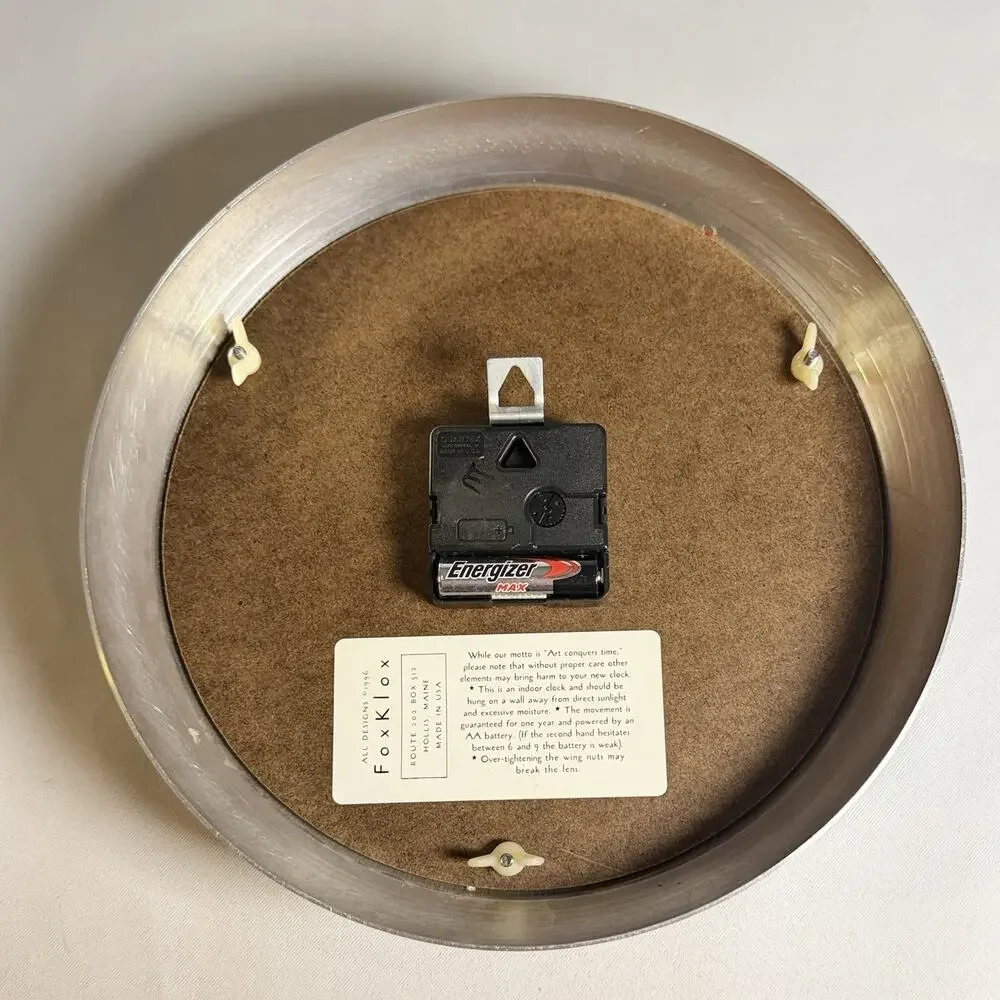 Vintage 1996 FoxKlox Biological Wall Clock 10